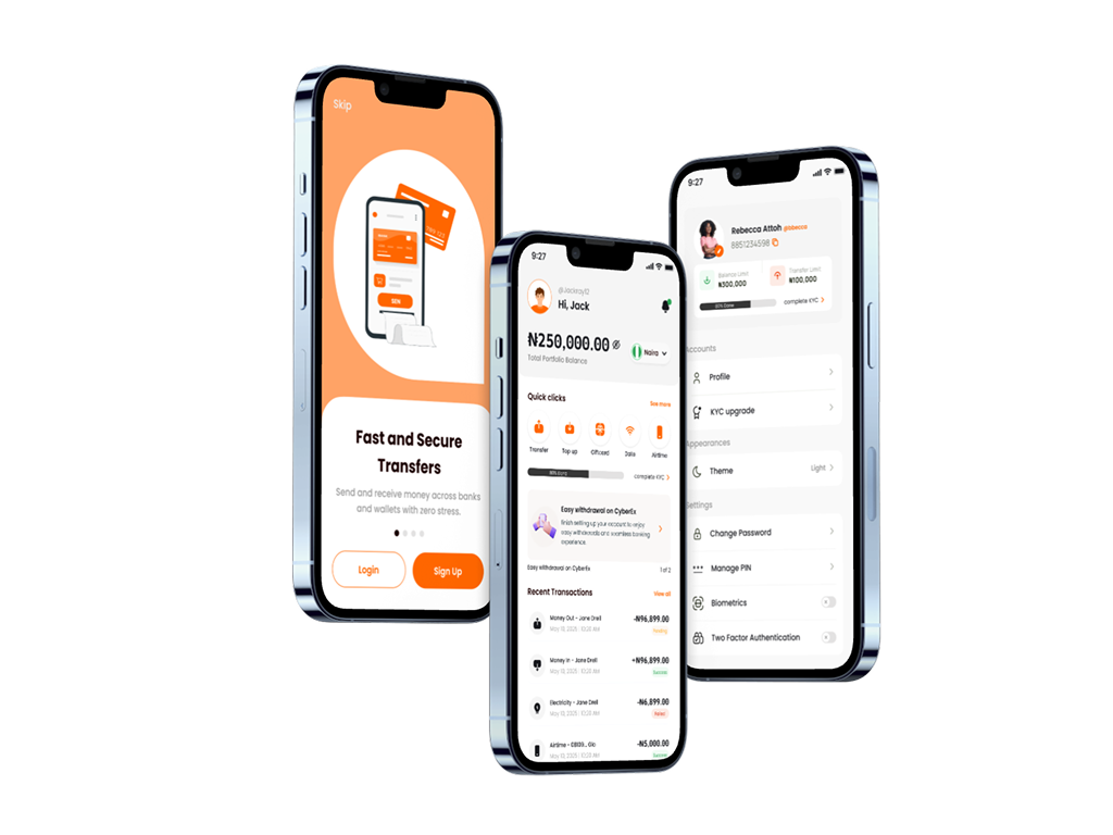 CyberEx App Screenshot